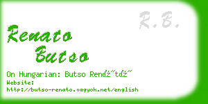 renato butso business card